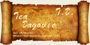 Tea Dagović vizit kartica